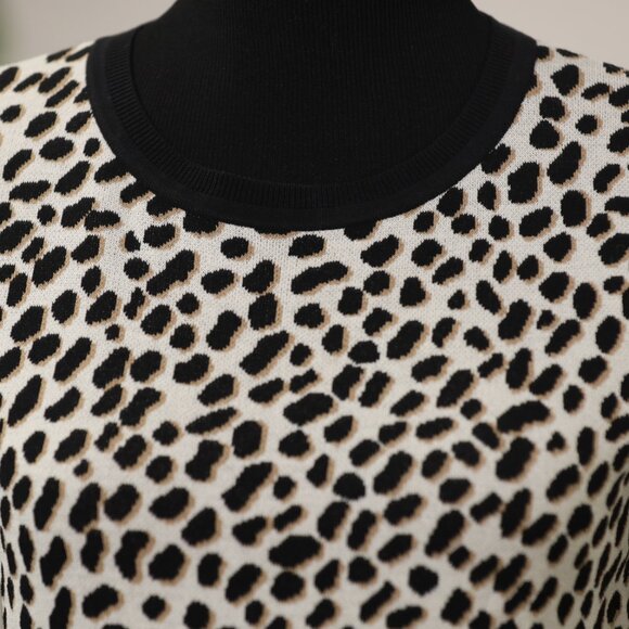 Ann Taylor Leopard Print Short Sleeve Sweater - Picture 6 of 10